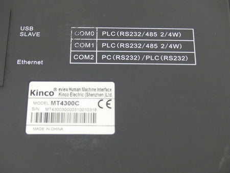 Kinco MT4300C HMI Touchscreen