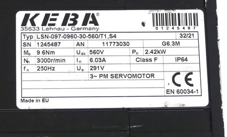 KEBA LSN-097-0960-30-560/T1,S4