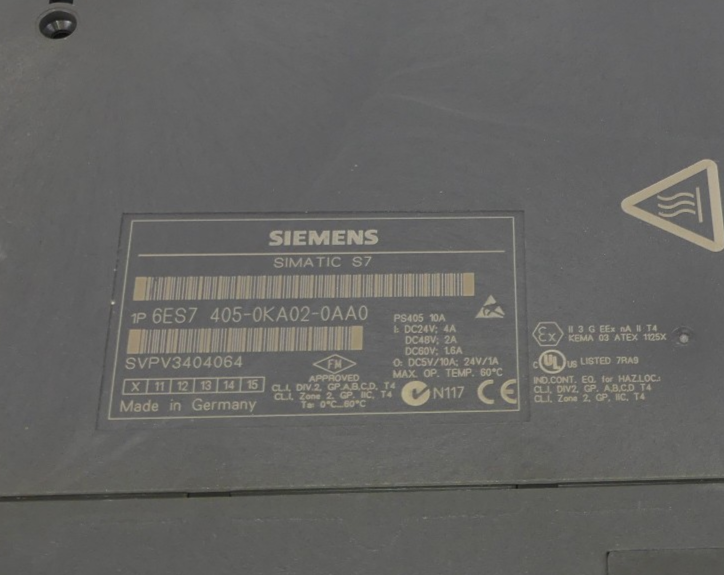 SIEMENS S7 6ES7 405-0KA02-0AA0  6ES7405-0KA02-0AA0