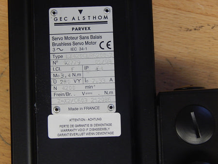 GEC Alsthom Parvex Servo Motor LX420CLR6200-Z ,92779 New