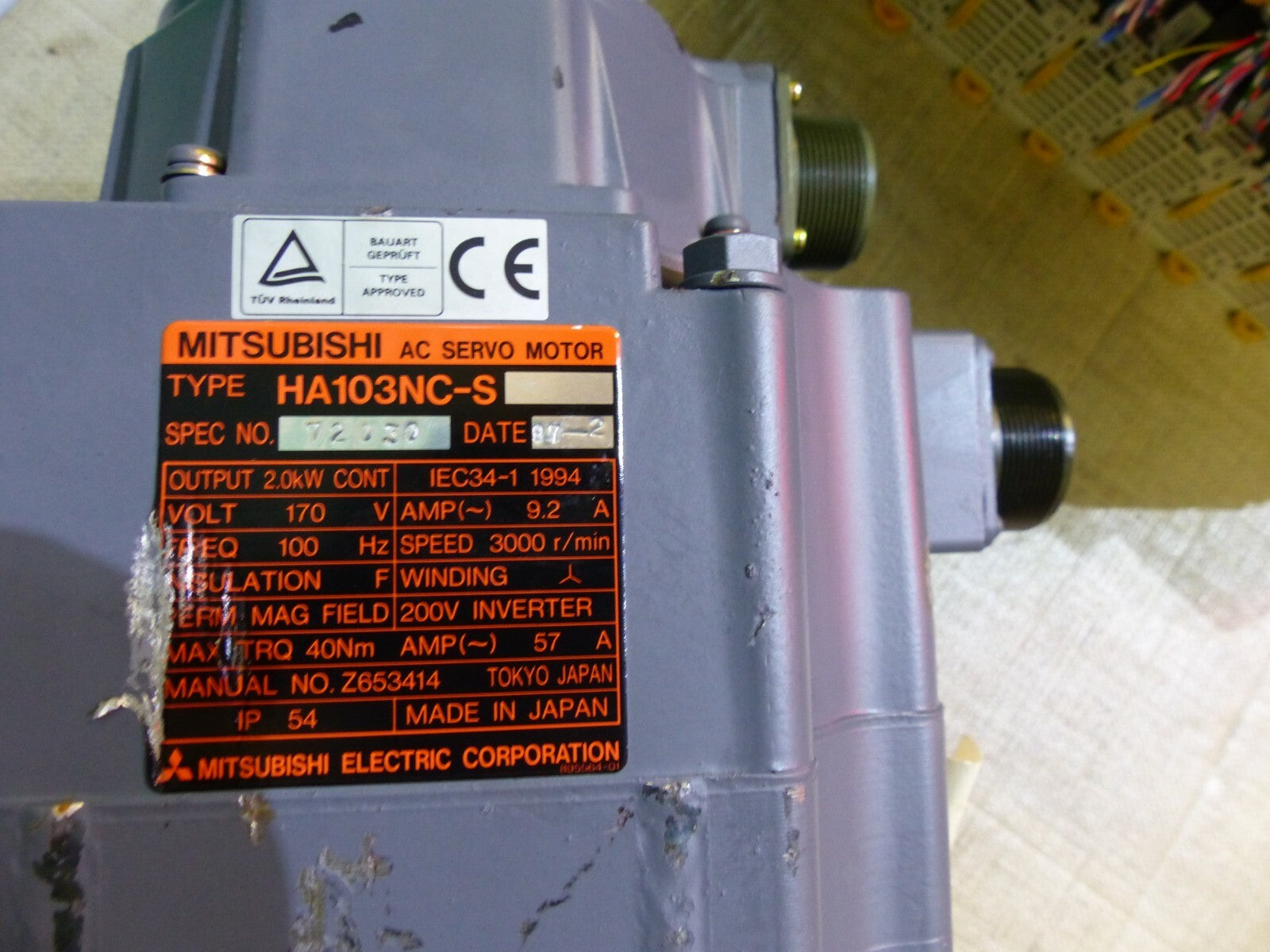 Mitsubishi Servo Motor HA103NC-S