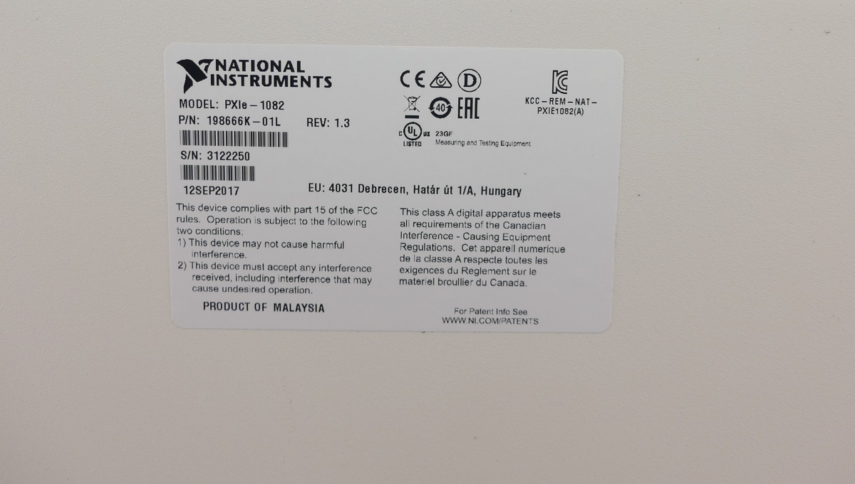 NATIONAL INSTRUMENTS NI PXIE-1082