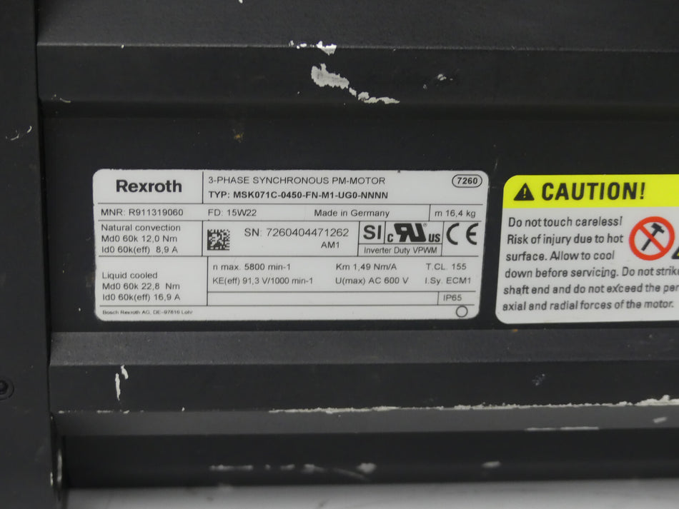 REXROTH  MSK071C-0450-FN-M1-UG0-NNNN