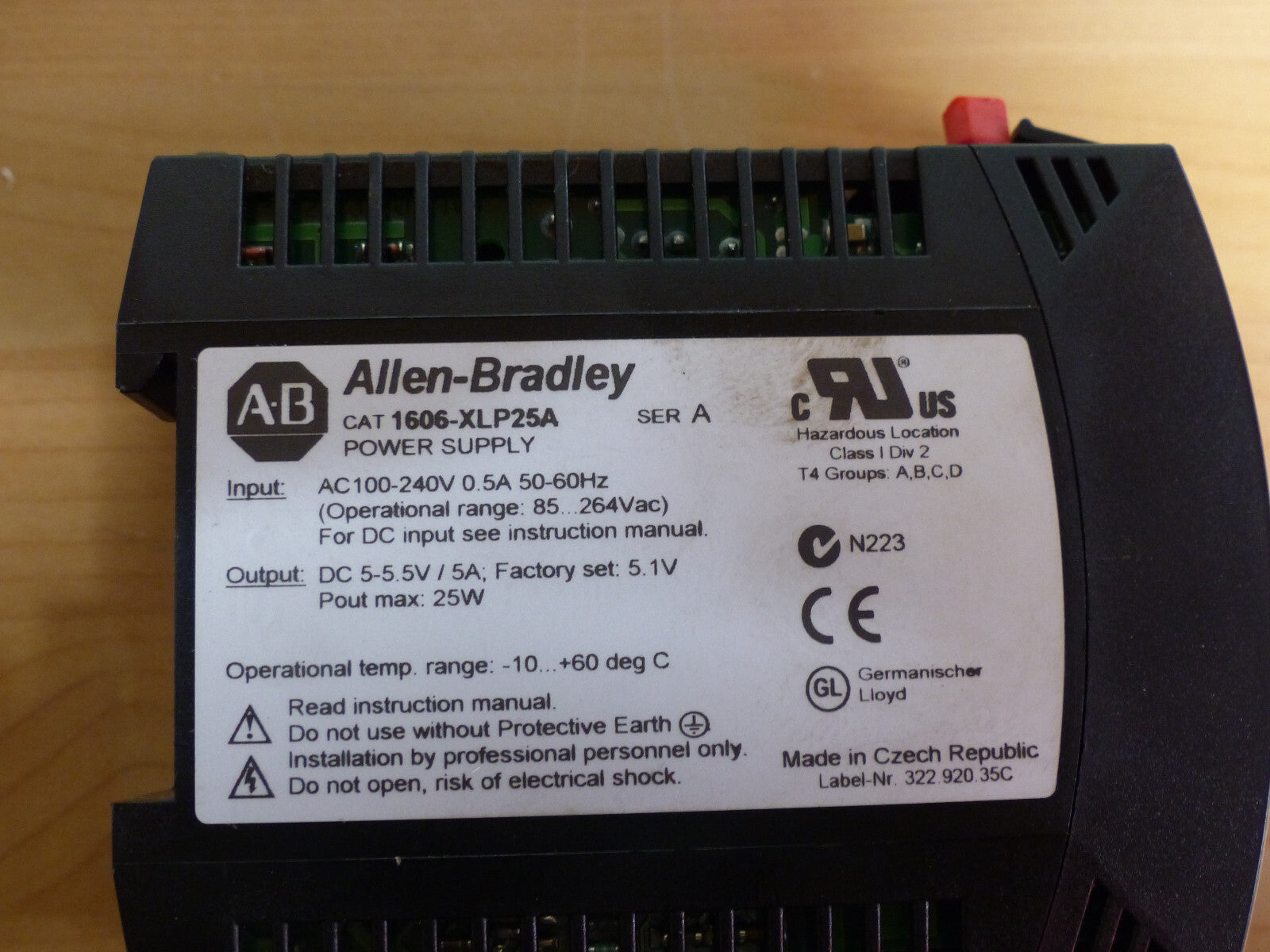Allen Bradley 1606-XLP25A Power Supply used