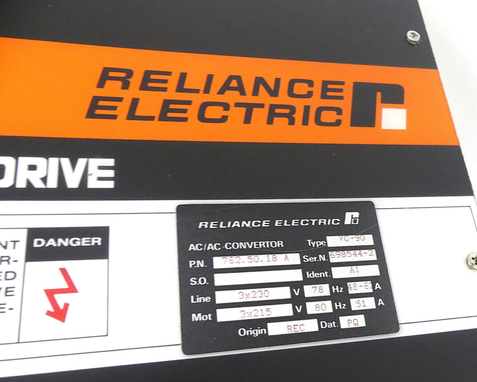 RELIANCE ELECTRIC VC-90