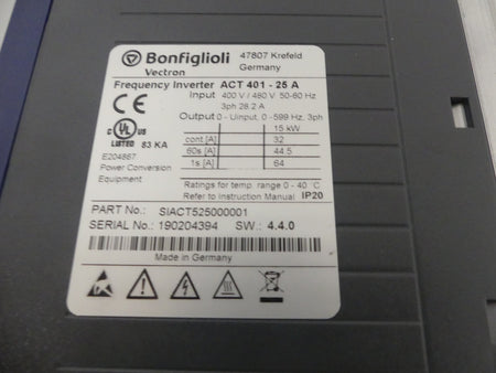 Bonfiglioli Vectron ACT 401-25A