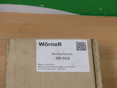 Wörner  Rücklaufsperre DR-013