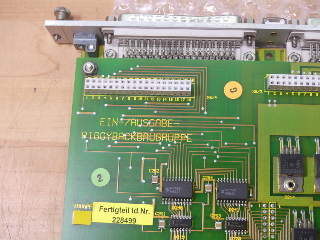 Trumpf 086632 mit Siemens G34924-W1021-C005 Ein-   Ausgabe Piggybackbaugruppe