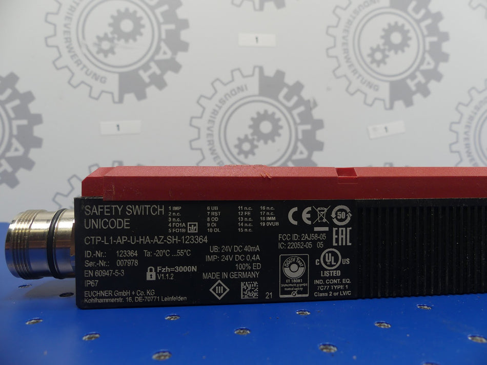 euchner CTP-L1-AP-U-HA-AZ-SH-123364