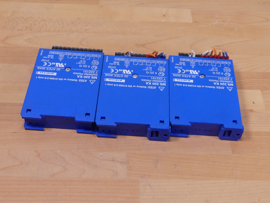 3 X ZIEHL MS220KA Kaltleiter-Relais