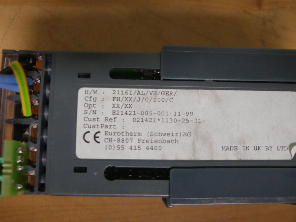 EUROTHERM 2116i/al/vh/ger/fh/xx/j/100/c