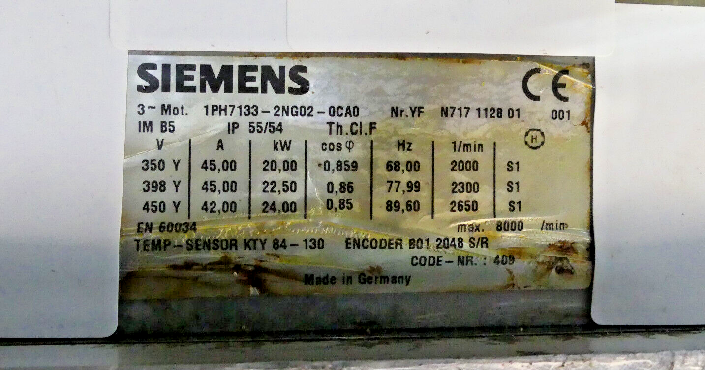 Siemens 1PH7133-2NG02-0CA0