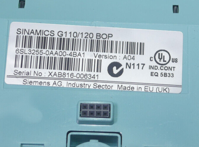 Siemens 6SL3211-0AB12-5BA1 MIT 6SL3255-0AA00-4BA1