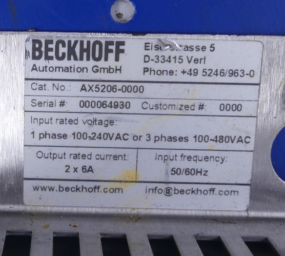 BECKHOFF AX5206-0000