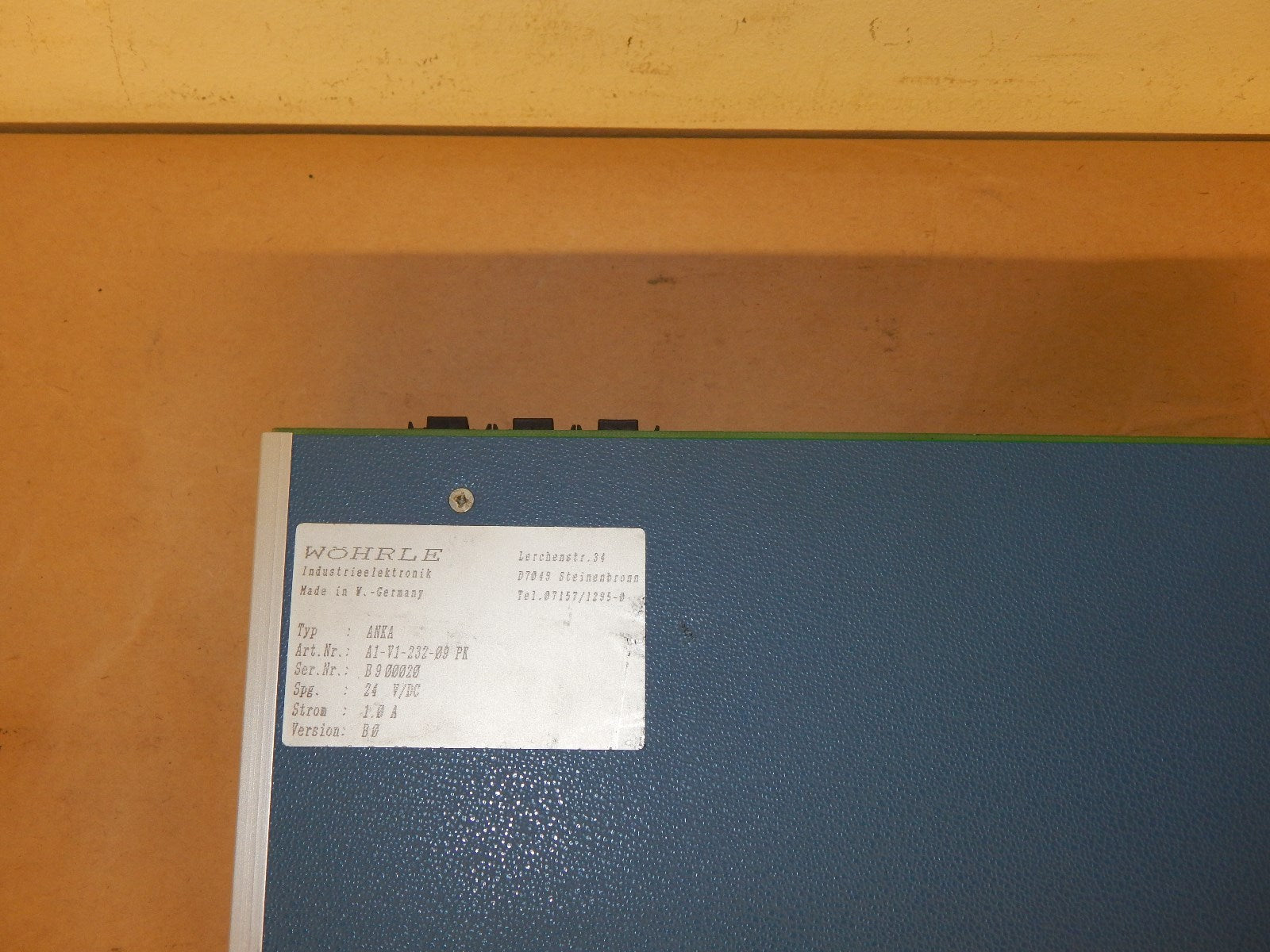 WÖHRLE ANKA  A1- V1-232-09  PK   Textanzeige 