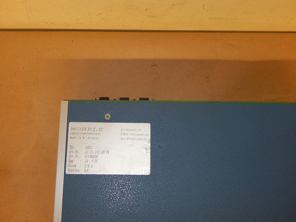 WÖHRLE ANKA  A1- V1-232-09  PK   Textanzeige 