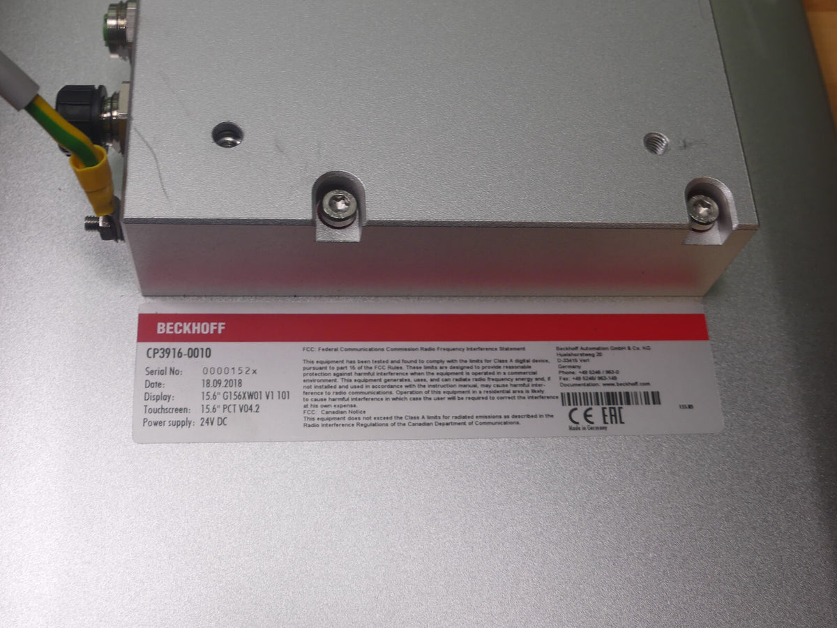 Beckhoff CP3916-0010 Multitouch-Control-Panel