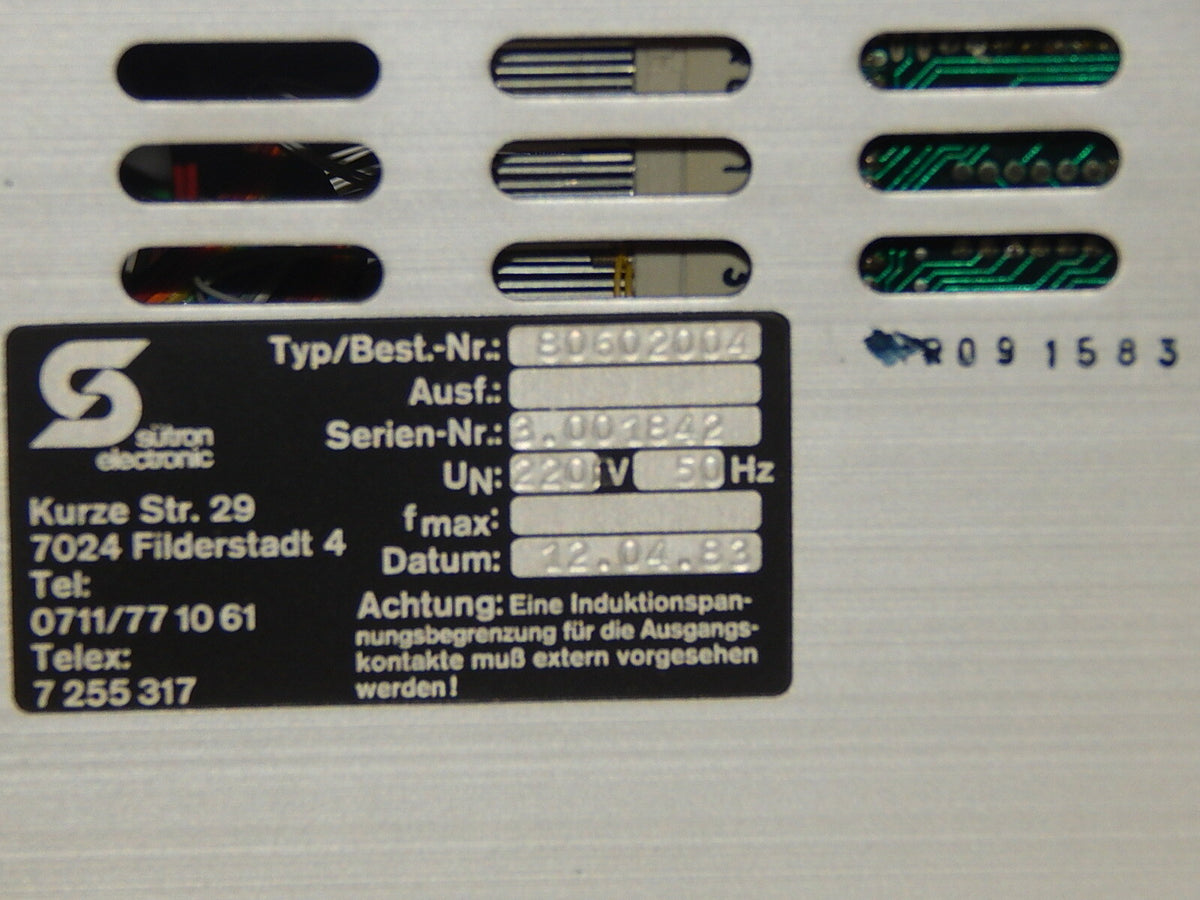  SÜTRON  Süpos 800  80602004  Bedienkonsole /Operator Pane used