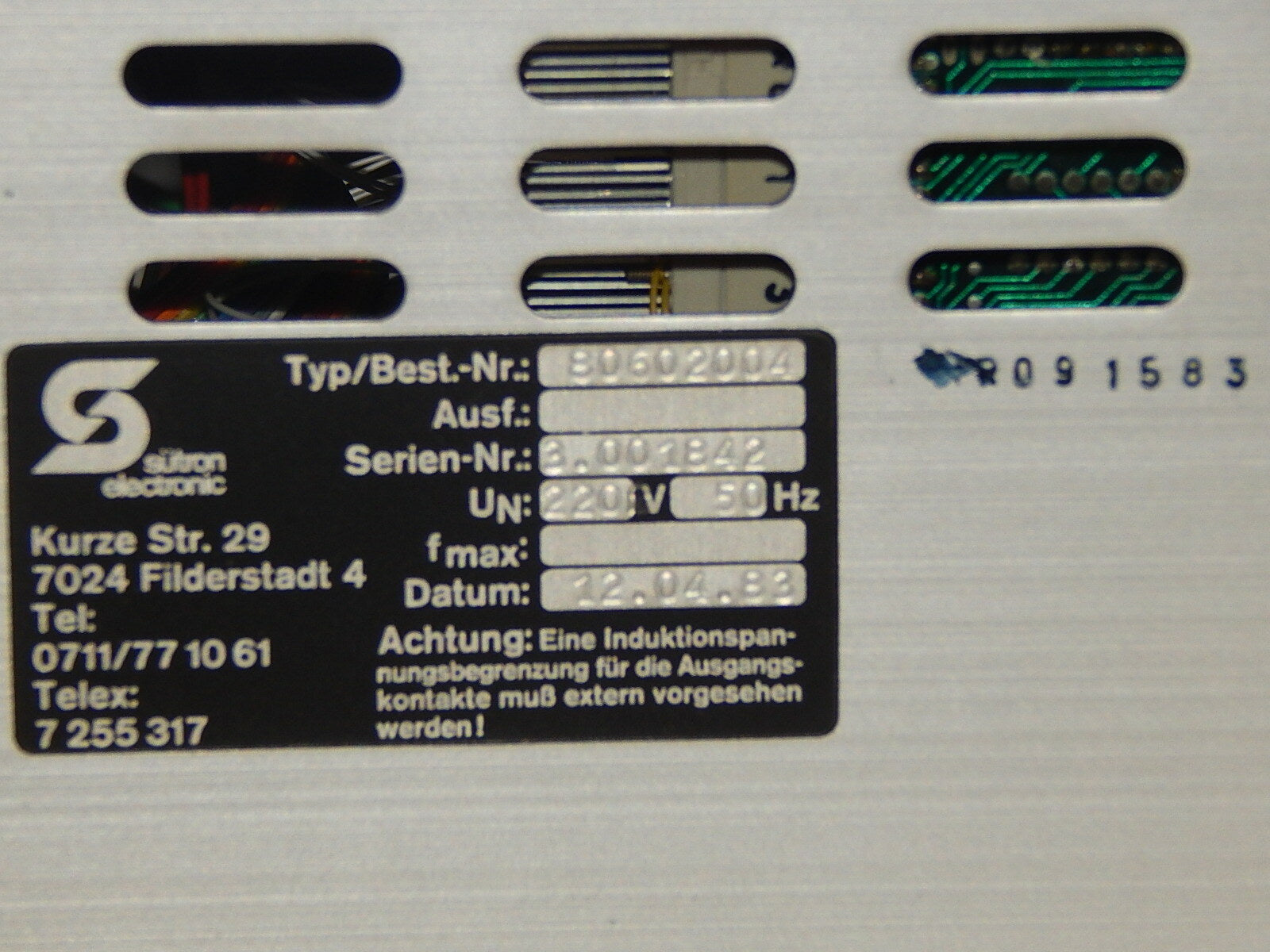  SÜTRON  Süpos 800  80602004  Bedienkonsole /Operator Pane used
