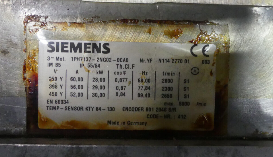 Siemens 1PH7137-2NG02-0CA0
