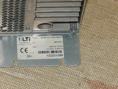 LTI DRIVES SO84.012.1030.0000.2 // 8.3KVA 12A LTI LUST used  s. Bilder
