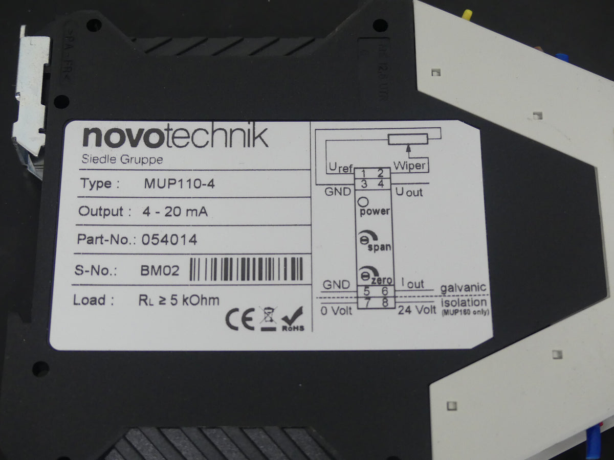 Novotechnik MUP-110-4   MUP1104 used