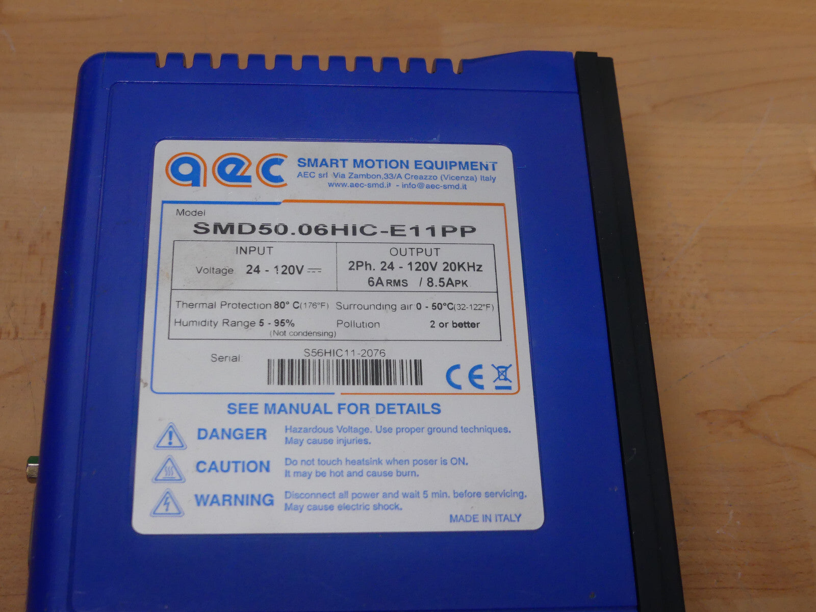 AEC SMART MOTION EQUIPMENT SMD 50.06HIC-E11PP