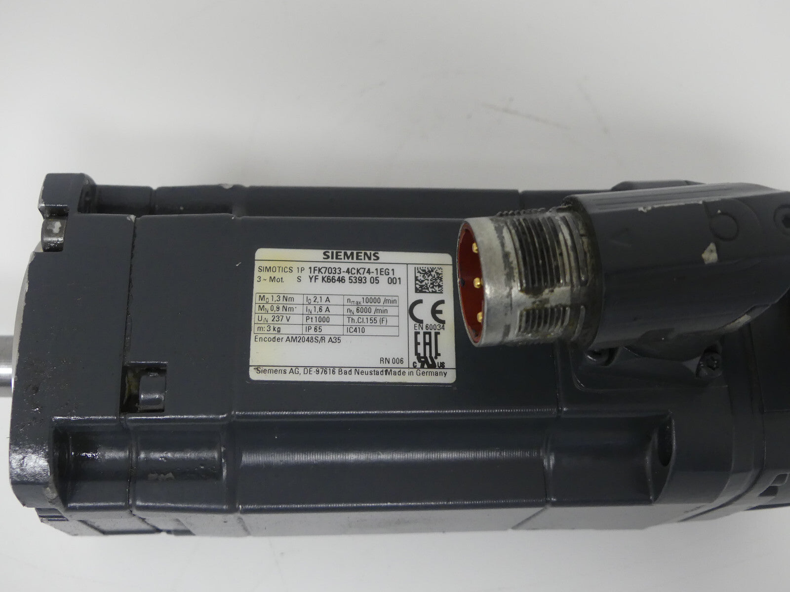 Siemens Servomotor 1FK7033-4CK74-1EG1