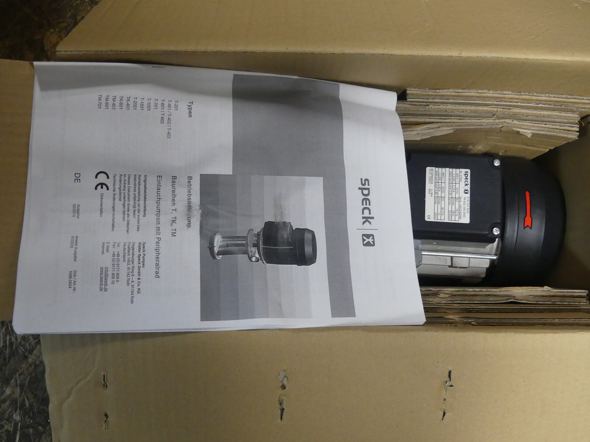SPECK pumpe  TM-602-200.0001 SN : 1001242046 ID:37991 1,0kw