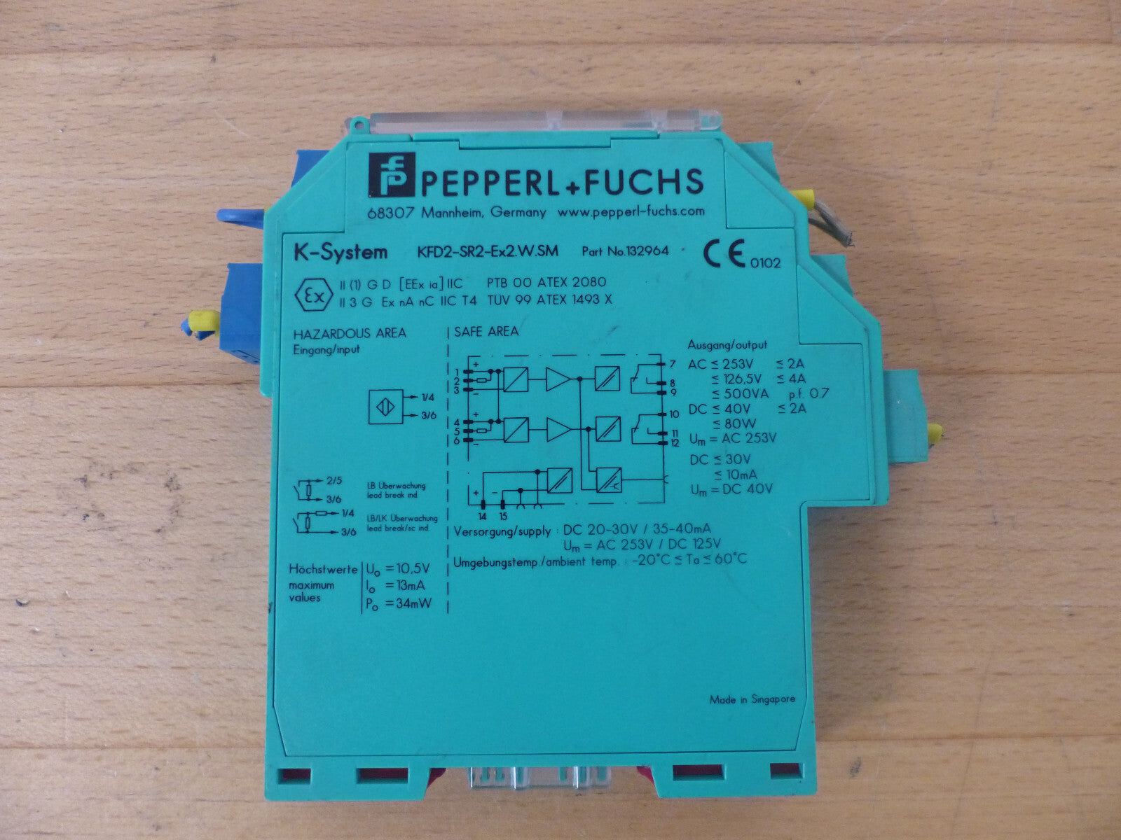 PEPPERL+FUCHS K-SYSTEM KFD2-SR2-EX2.W.SM