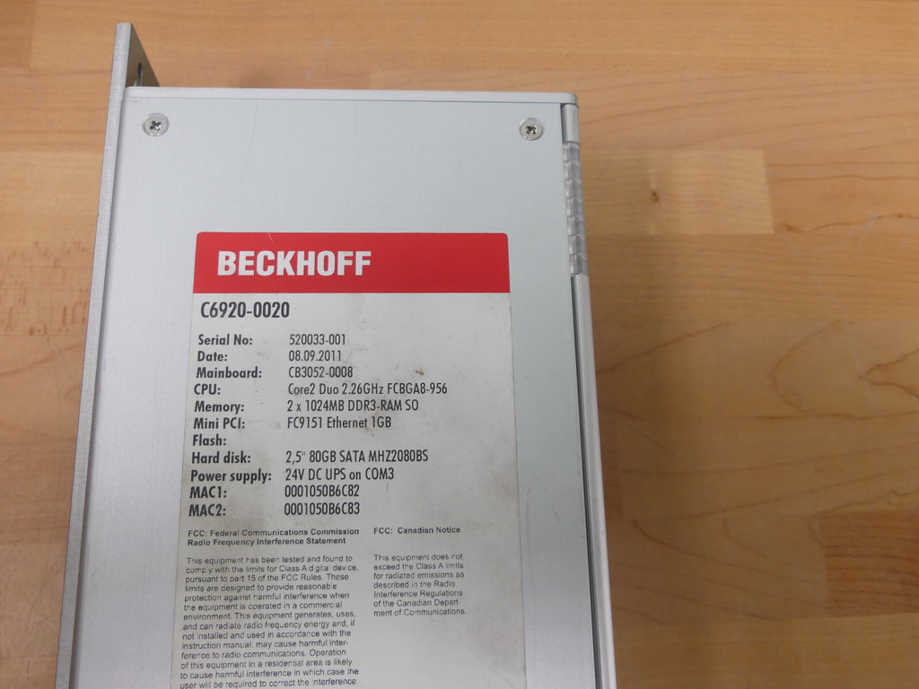 BECKHOFF C6920-0020