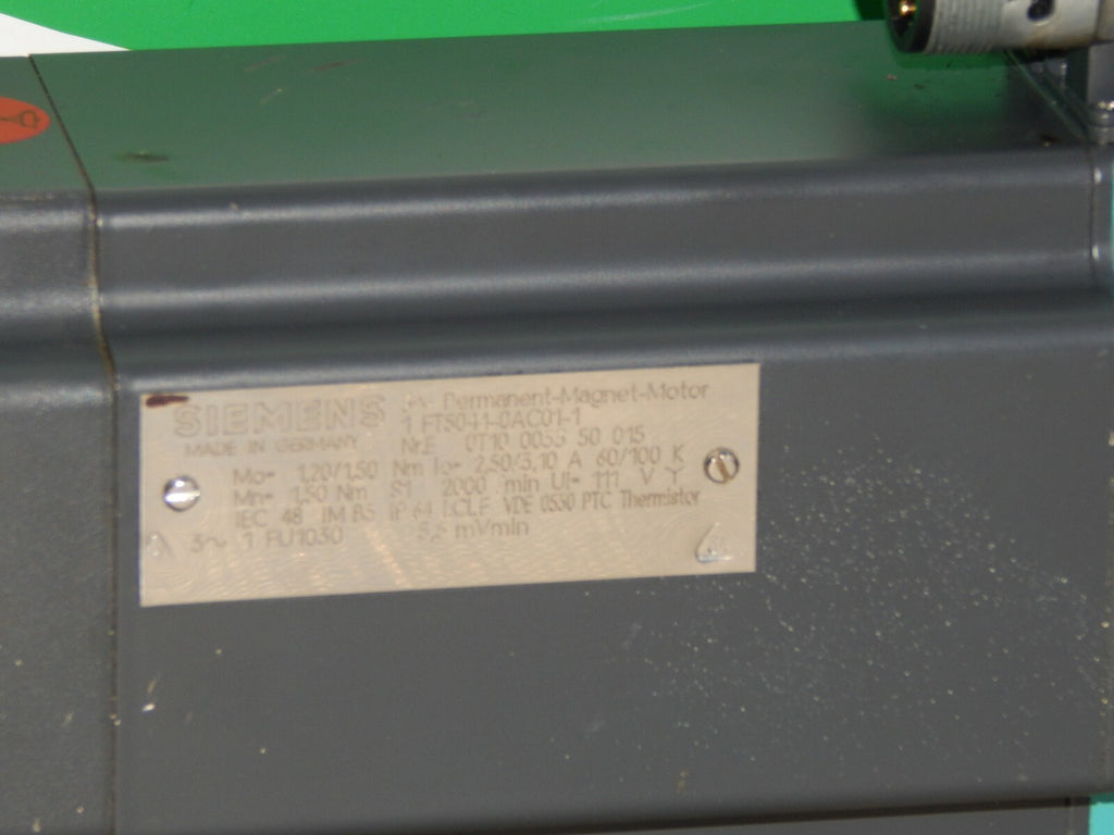  Siemens Permanent Magnet Motor  1FT5044-0AC01-1-Z 