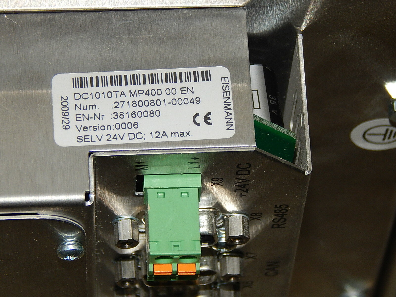 Eisenmann DC1010TA MP400 00 EN  Version 0006
