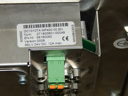 Eisenmann DC1010TA MP400 00 EN  Version 0006