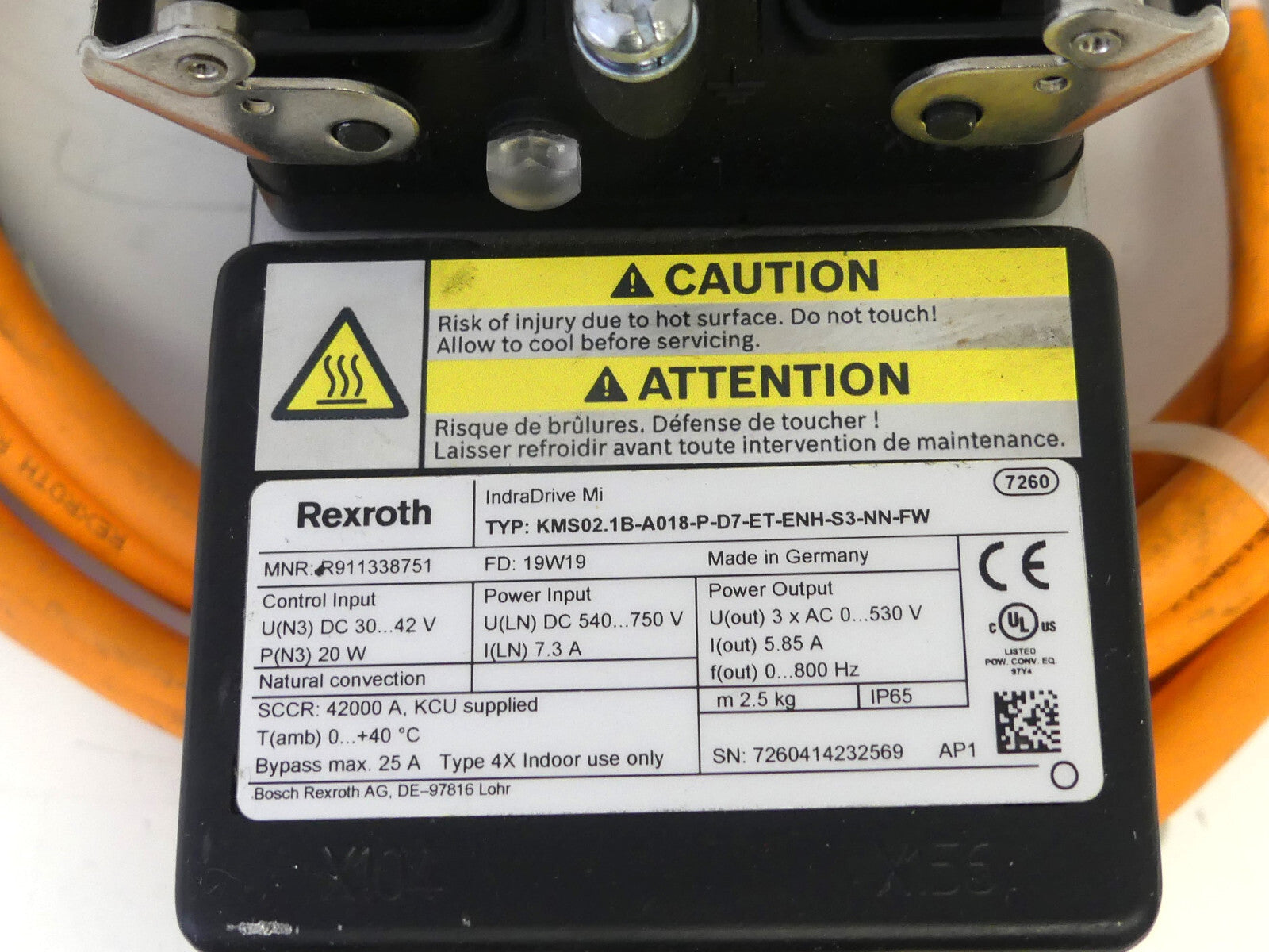 REXROTH KMS02.1B-A018-P-D7-ET-ENH-S3-NN-FW (IndraDrive)