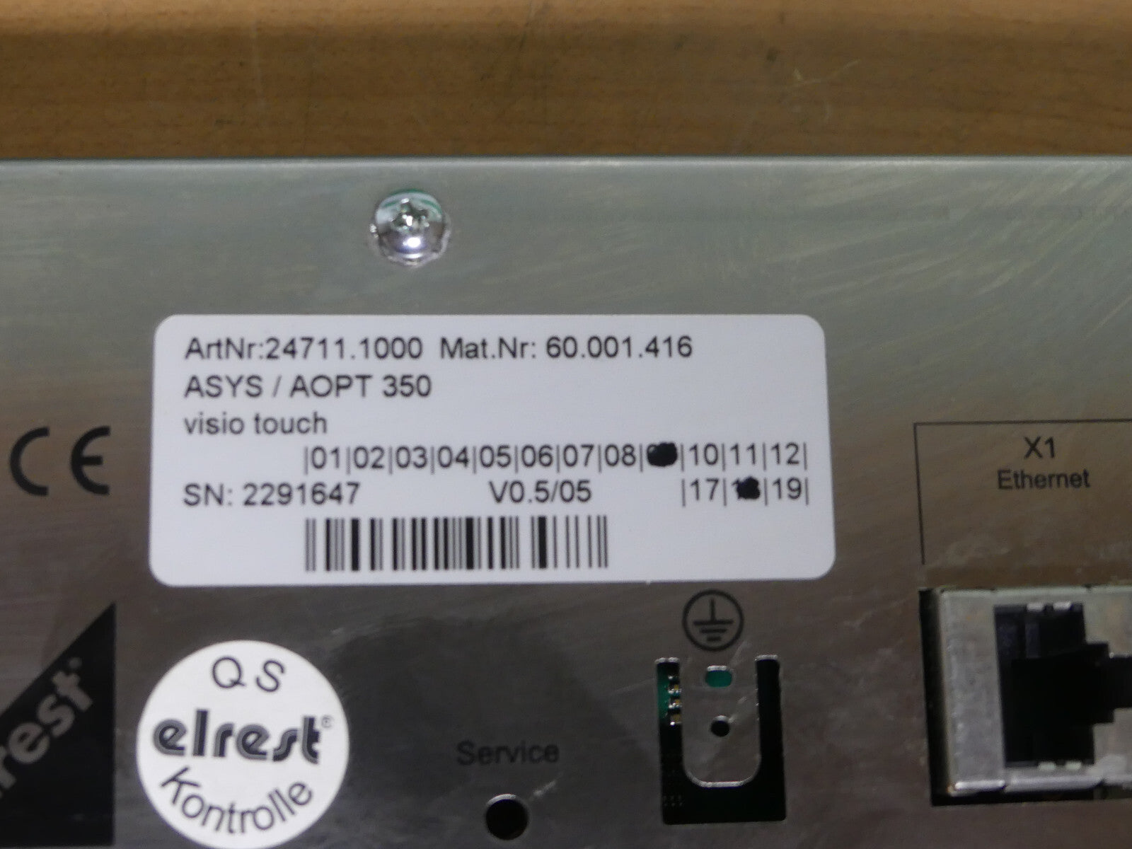 ASYS  ASYS/AOPT 350 Visio Touch Panel / 24711.1000