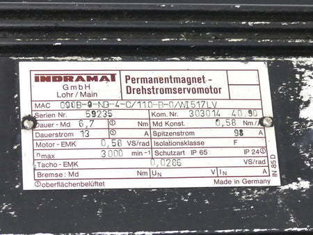 INDRAMAT MAC090B-0-ND-4-C/110-B-0/WI517LV