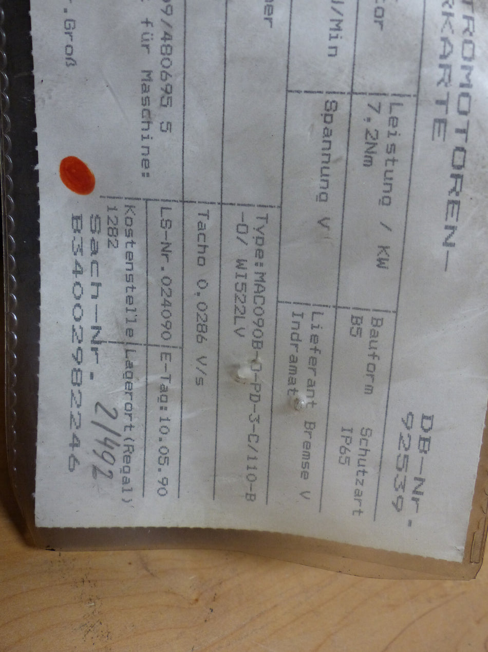 indramat mac90b-0-pd-3-c/110-b-0/ei522lv used s.Bilder