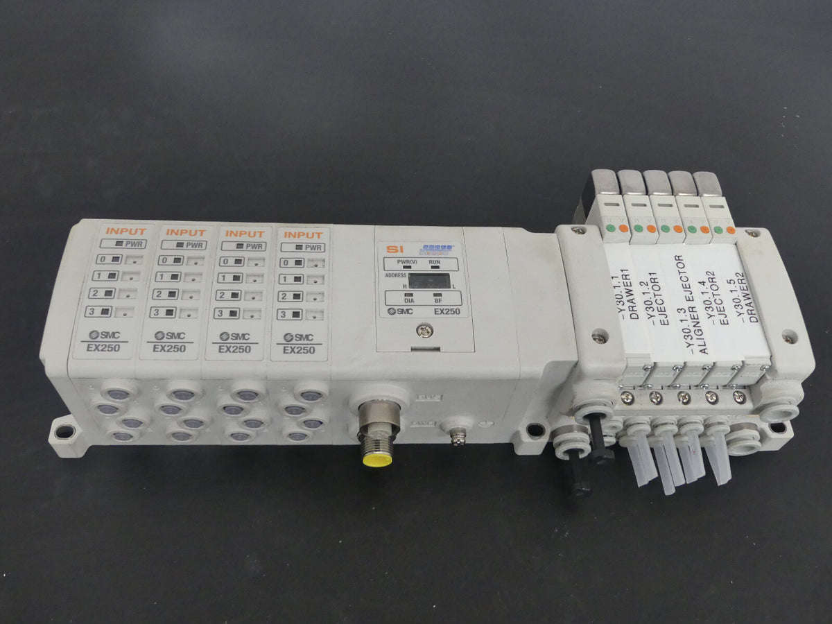 SMC SI Unit EX250 - SPR1 ProfiBus EX250SPR1+4XEX250-1E3+VQC1-QQ162 s.Bilder