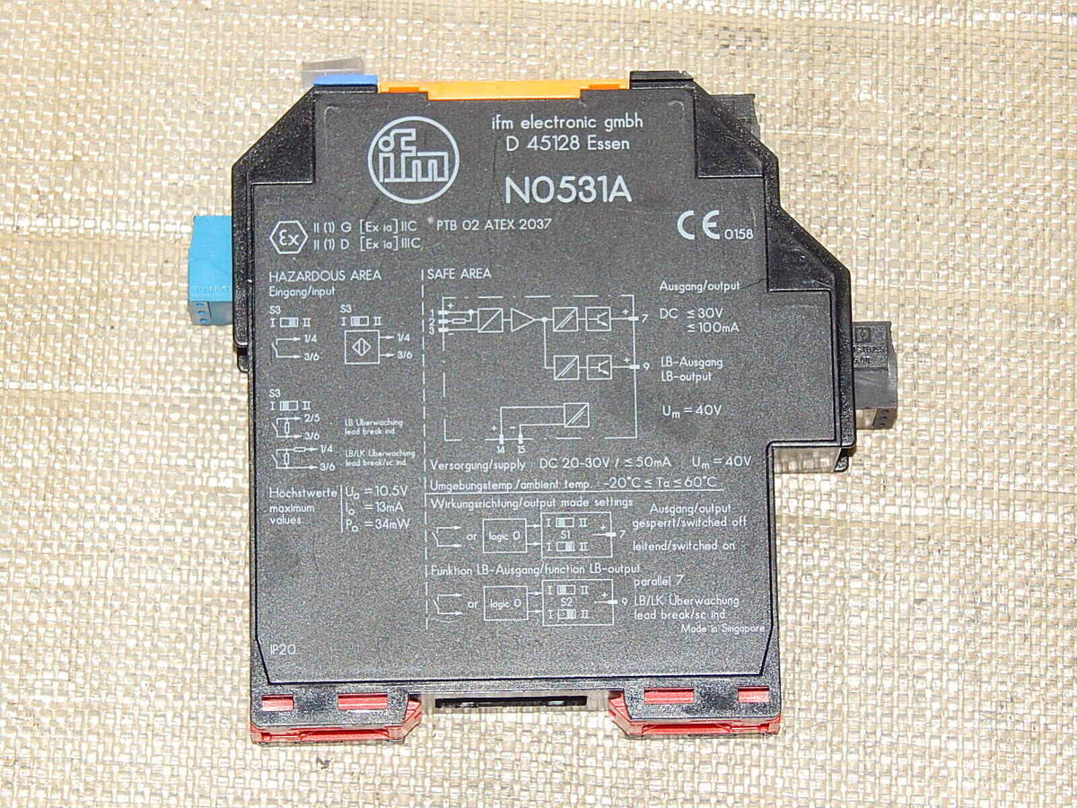 Ifm Electronic Schaltverstärker N0531A  Trennschaltverstärker  s.Bilder