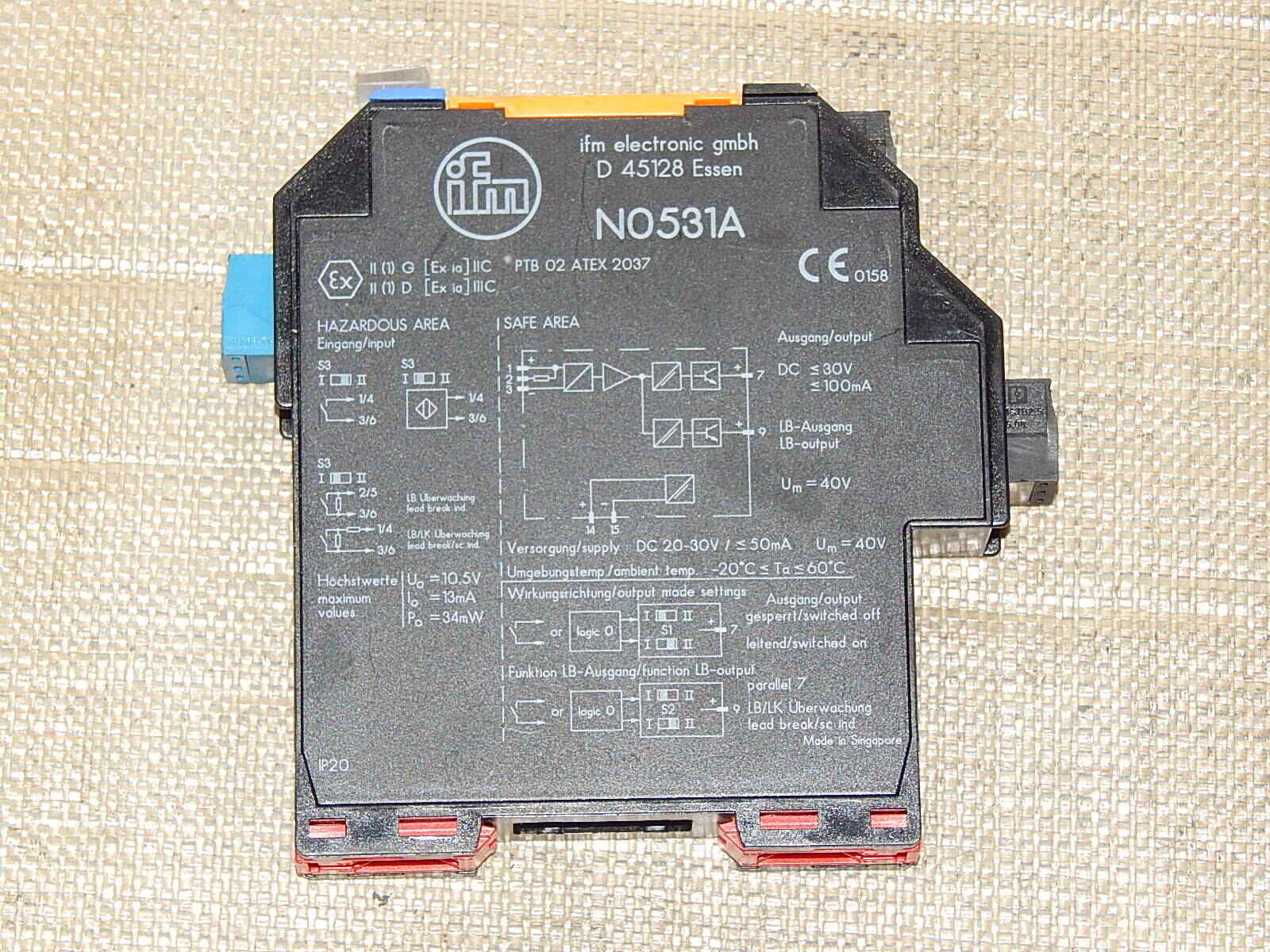 Ifm Electronic Schaltverstärker N0531A  Trennschaltverstärker  s.Bilder
