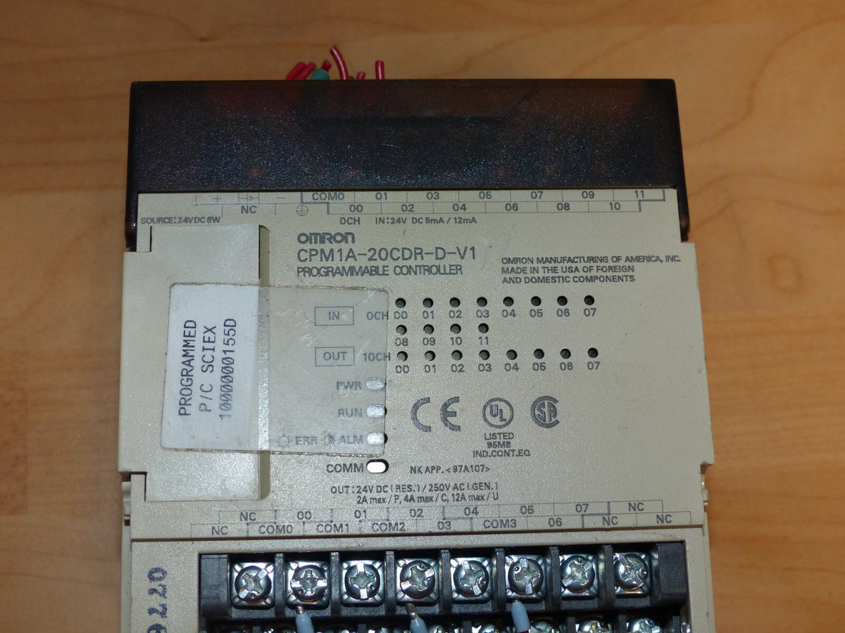 OMRON cpm1a 20cdr d v1   cpm1a-20cdr-d-v1 used