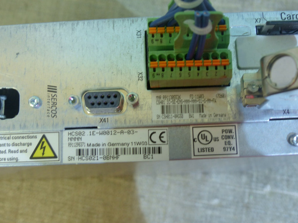  Rexroth Indradrive CSH01.1C-ET-ENS-NNN-NNN-S1-S-NN-FW + HCS02.1E-W0012-A-03