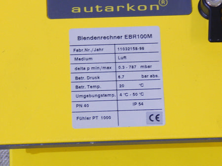 IWKA autarkon®  Druckluftzäler//Wärmezähler  EBR100M Fabr.Nr./ 11032158-98  used