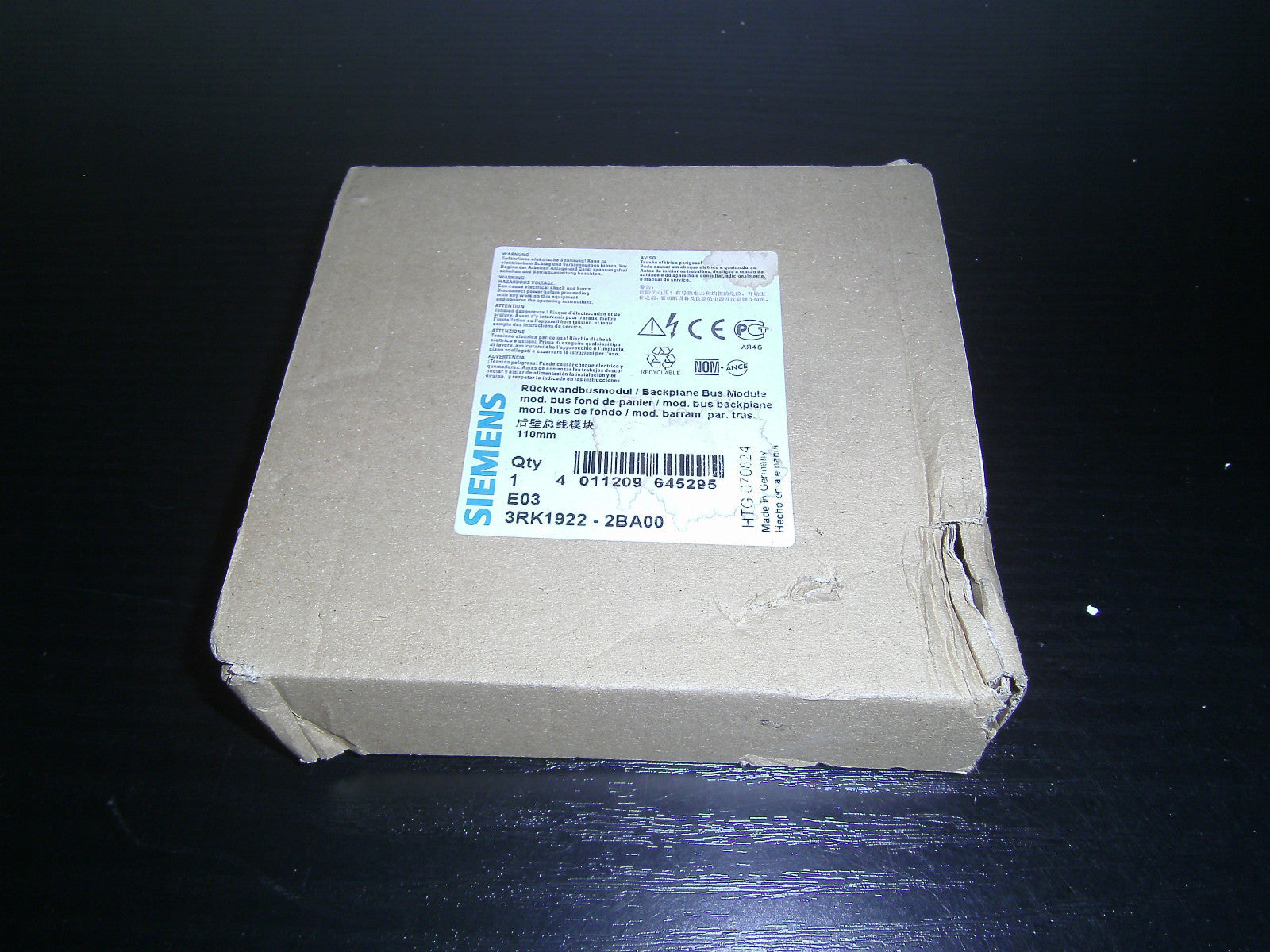 Siemens Rückwandbusmodul 3RK1922-2BA00  Neu