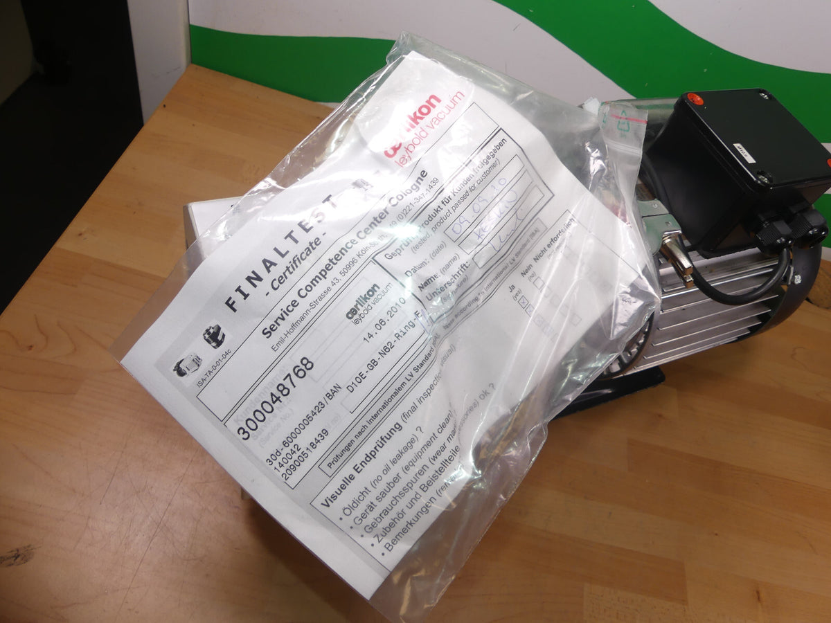 Leybold Trivac D10 E s.Bilder
