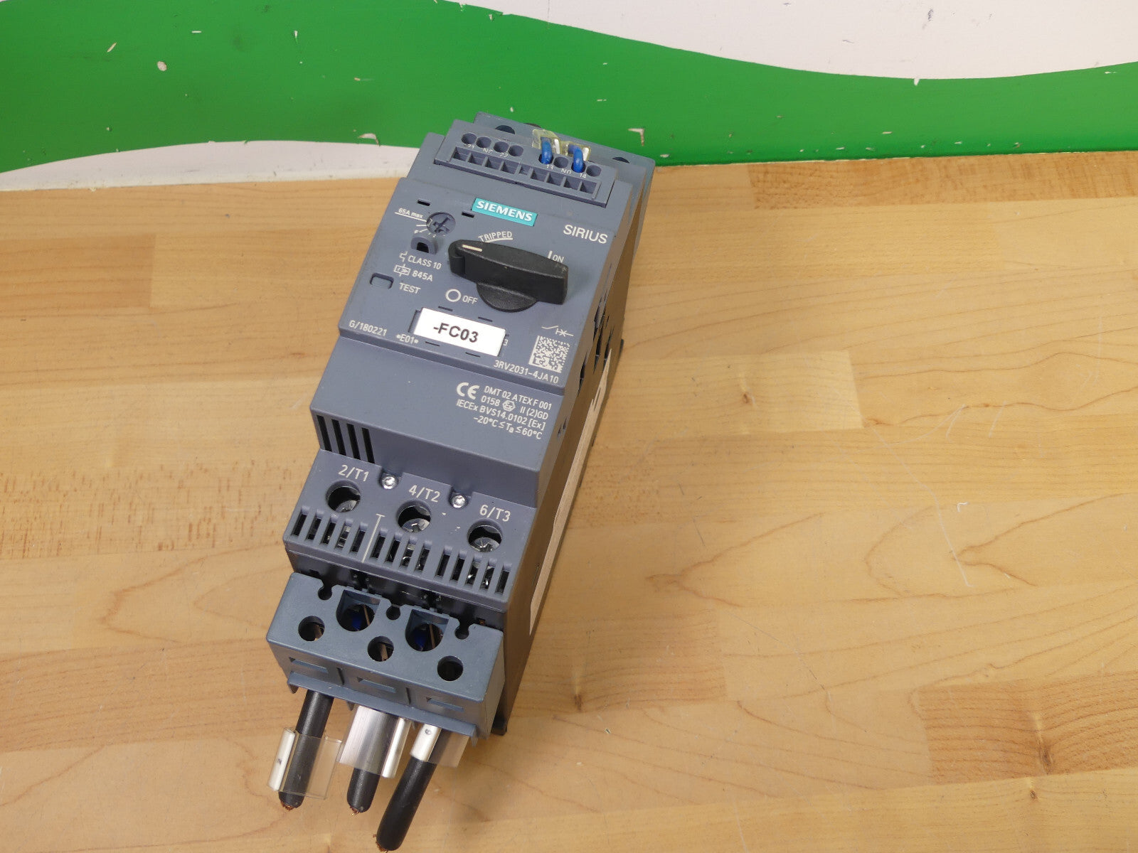 Siemens 3RV2031-4JA10 Leistungsschalter 54-65A used