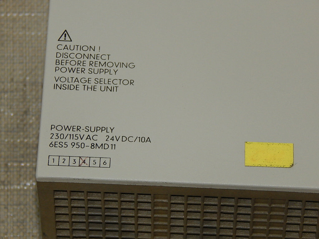  Siemens S5 6ES5950-8MD11 / 6ES5 950-8MD11 (leicht bruch) Power Supply s.Bilder 