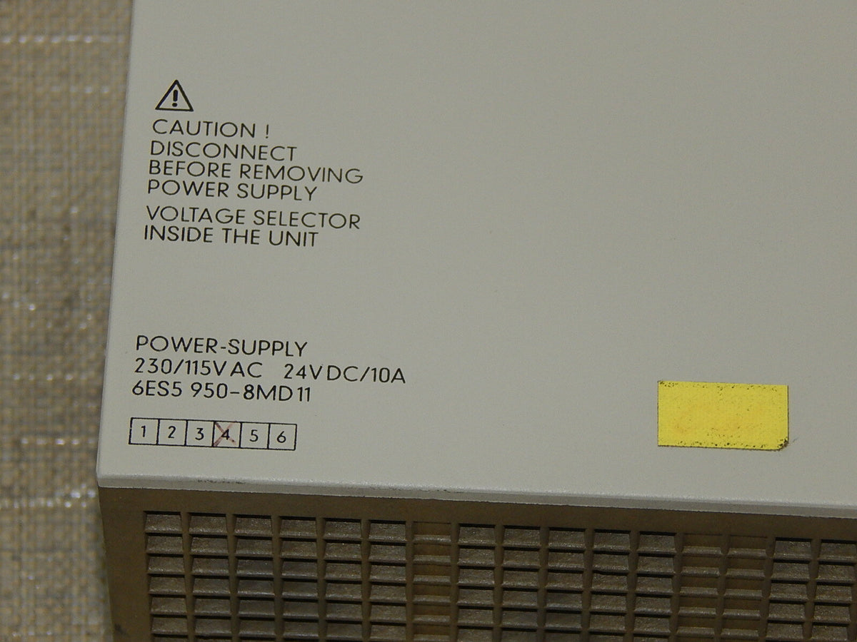  Siemens S5 6ES5950-8MD11 / 6ES5 950-8MD11 (leicht bruch) Power Supply s.Bilder 