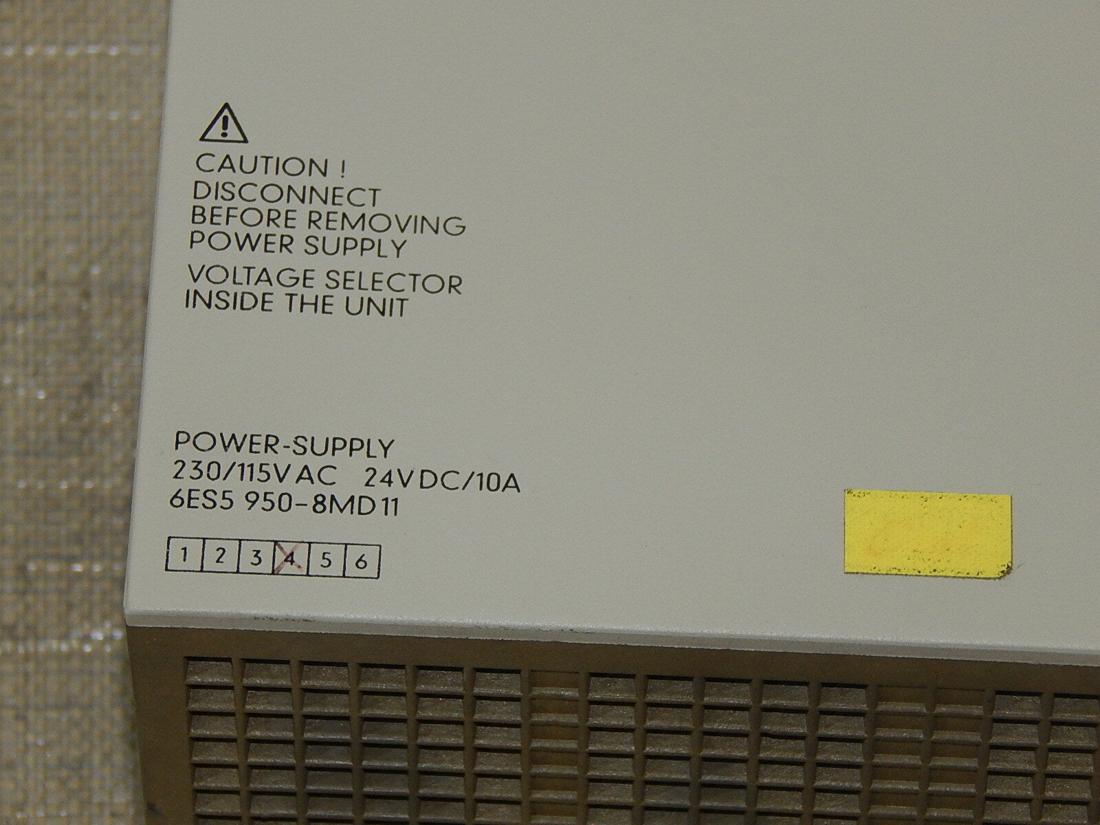  Siemens S5 6ES5950-8MD11 / 6ES5 950-8MD11 (leicht bruch) Power Supply s.Bilder 